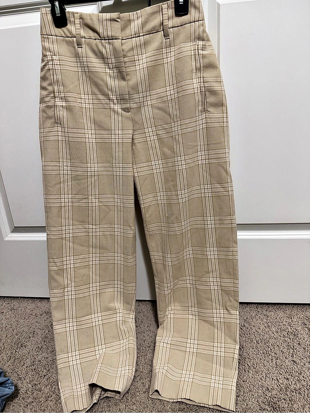 Wilfred Tie-Front Pant Plaid Wide Leg Pants Size 4